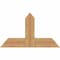 Ekena Millwork Portland Timber Gable Bracket, Western Red Cedar, 36"W x 21"H x 5 1/2"D x 5 1/2"F, 14/12 Pitch GBW036X21X0606POR00SWR - alternate 1